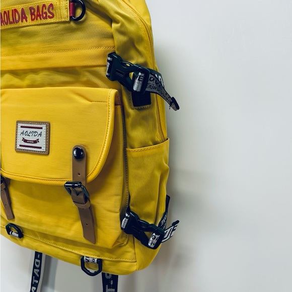 Aolida Bag Women’s Backpack Fashions Waterproof Rucksack School Laptop Usb Yelow - Picture 5 of 14